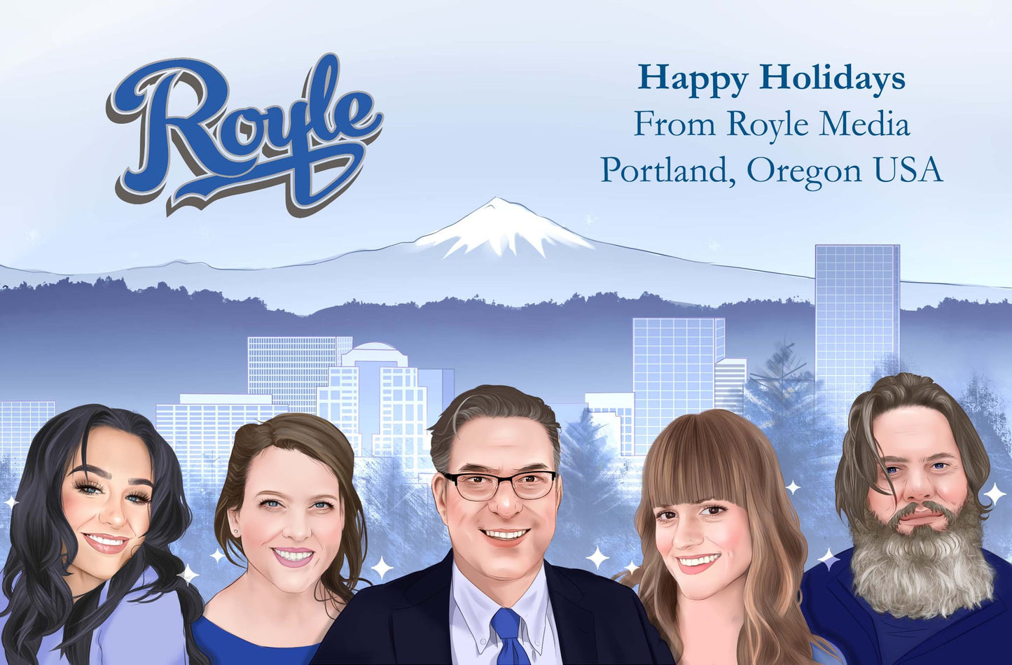 Company Staff Portraits - Holiday Card